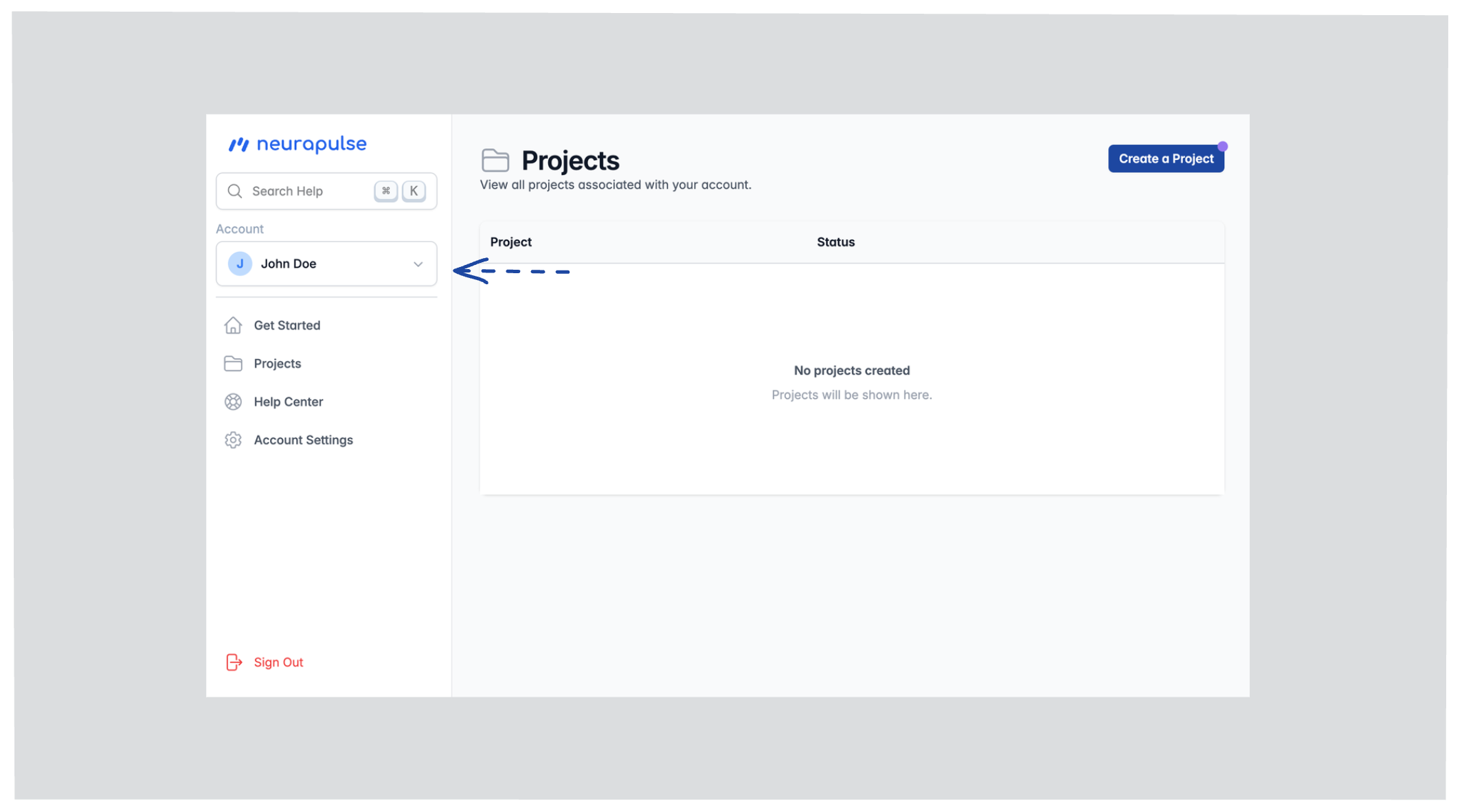 Click on Tenant Select